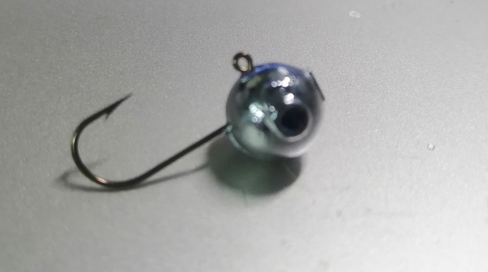 RYVAFISHING-JIGOVÁ HLAVA KOULE 10G/HÁČEK VMC 2