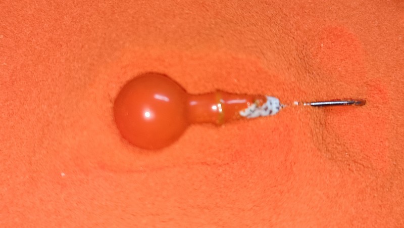 GUMOVÁ BARVA NA JIGOVÉ HLAVIČKY ORANGE