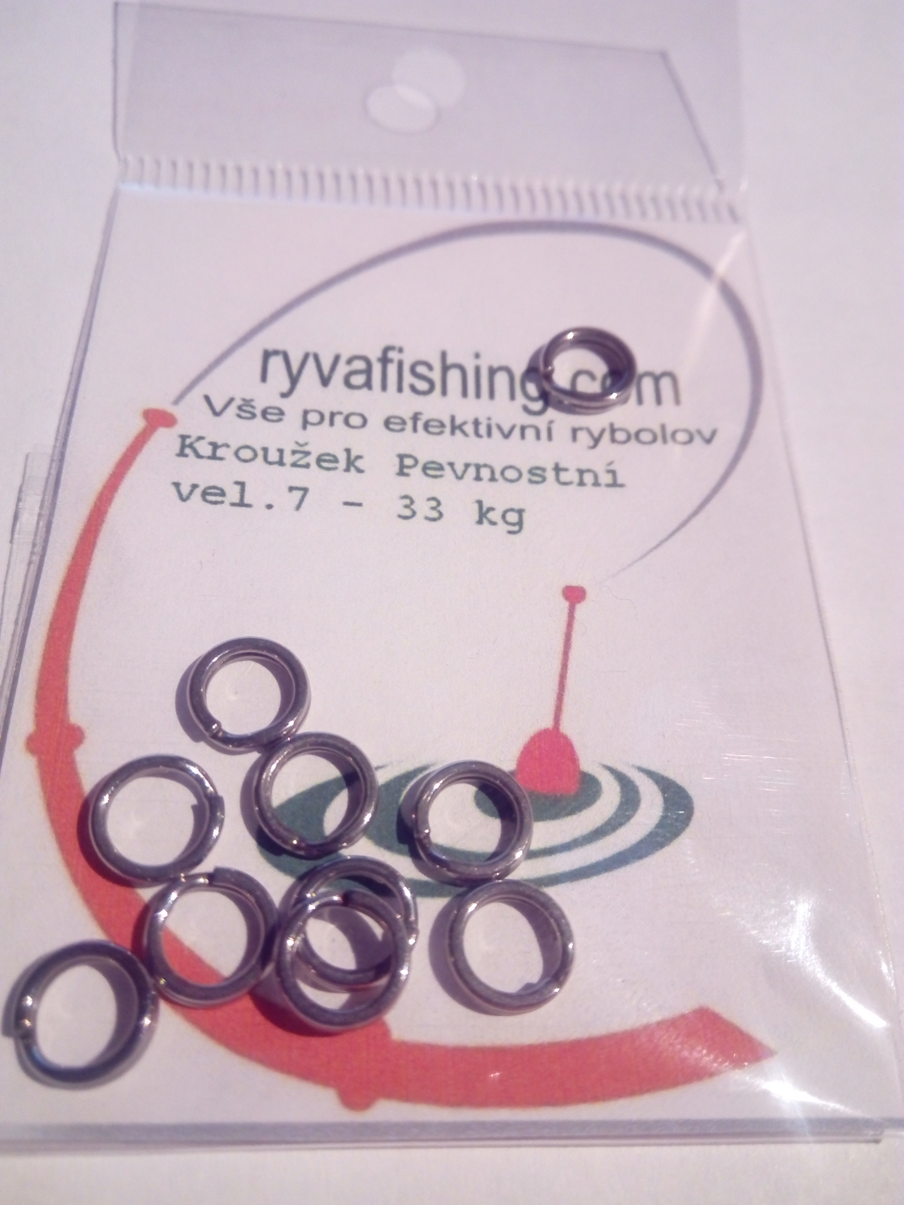 Ryvafishing - Split Ring 7mm - 33kg - 10ks 