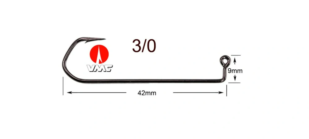 JIGOVÝ HÁČEK VMC 5150 BLACK NICKEL VEL.3/0-10KS