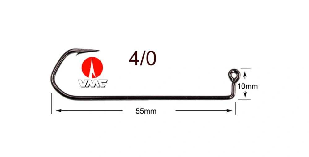 JIGOVÝ HÁČEK VMC 5150 BLACK NICKEL VEL.4/0-10KS