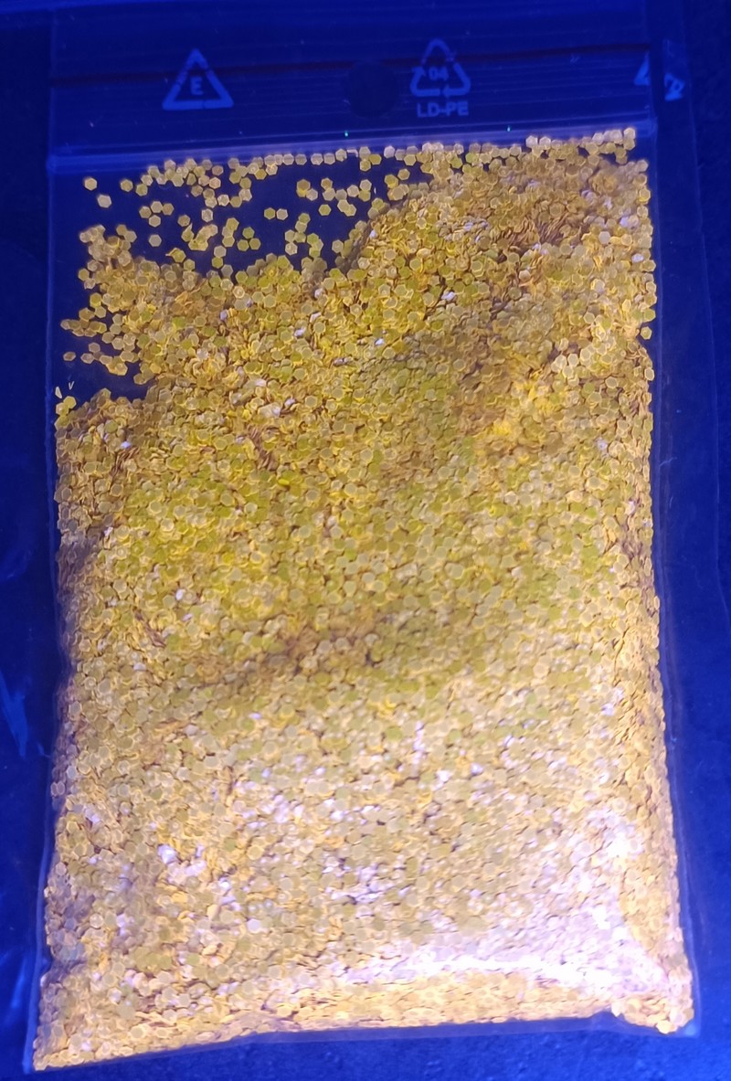 RYVALURES-GLITER UV GOLD 1,0MM-10G