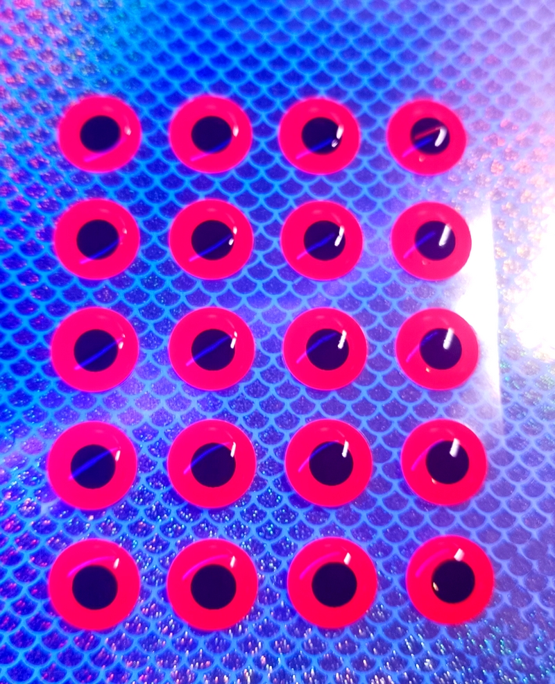 SAMOLEPÍCÍ FLUO ORANGE-6MM 20KS 