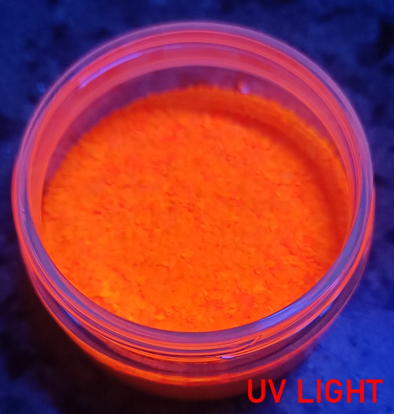 RYVALURES-GLITR DO GUMOVÝCH NÁSTRAH FLUO ORANGE 20G-1,0MM
