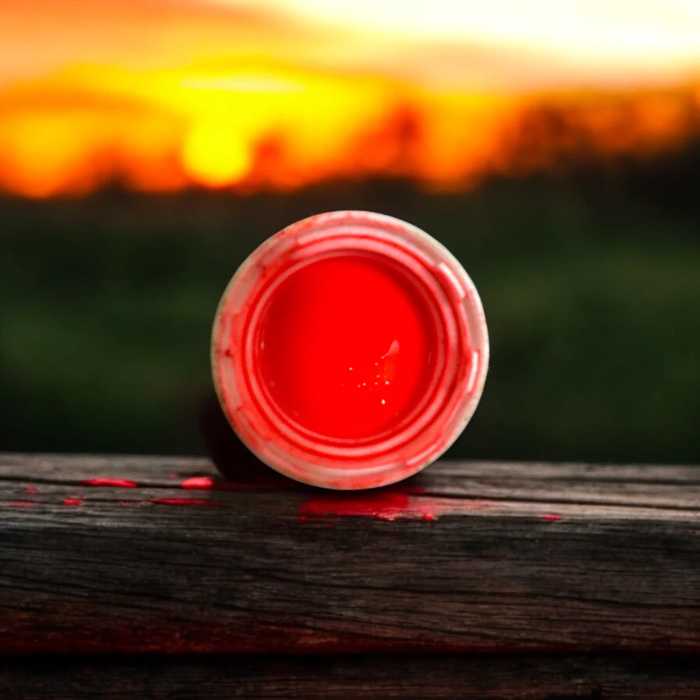 RYVALURES PLASTISOL COLOR FLUO UV RED 200ML.