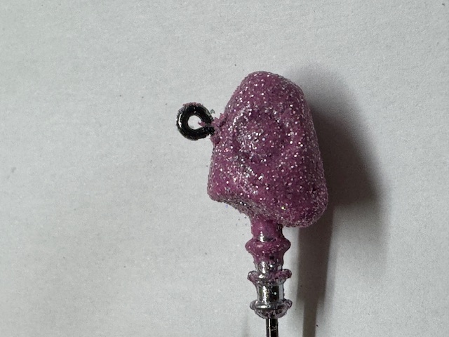 GUMOVÁ BARVA NA JIGOVÉ HLAVIČKY YS 3V1 PINK SILVER HOLOGRAFIC 80G