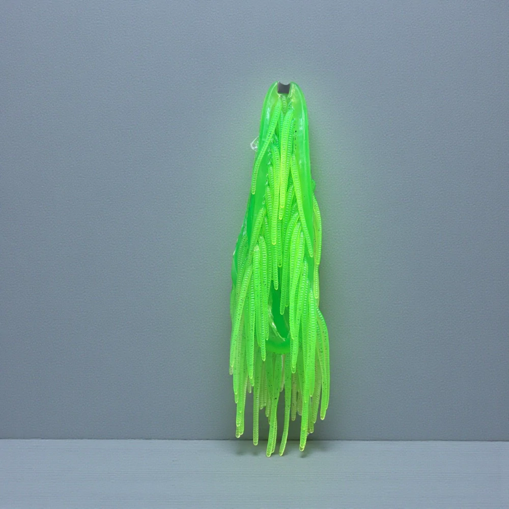 RYVALURES -  TROUT WORM 2,8" (7cm) FLUO GREEN 20KS