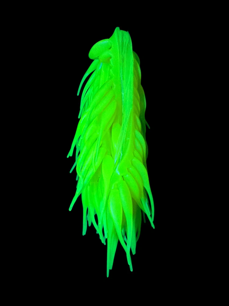 BABY SHAD TROUT FLUO LEMON MICRO GLITTER 2,5" (6,35CM) 50KS 