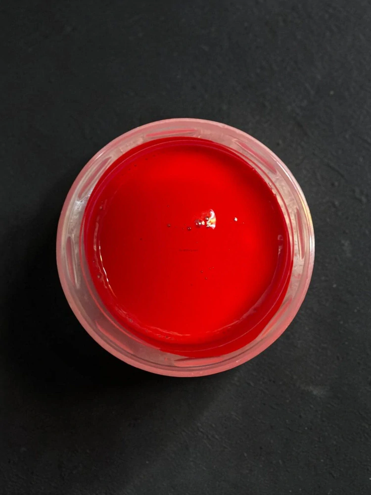 RYVALURES PLASTISOL COLOR NEON UV RED BRILLANT 30ML.