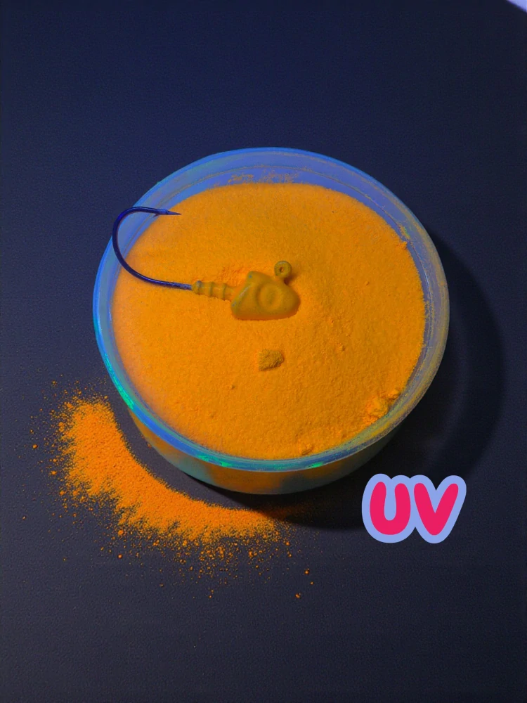 GUMOVÁ BARVA NA JIGOVÉ HLAVIČKY UV ORANGE 500G