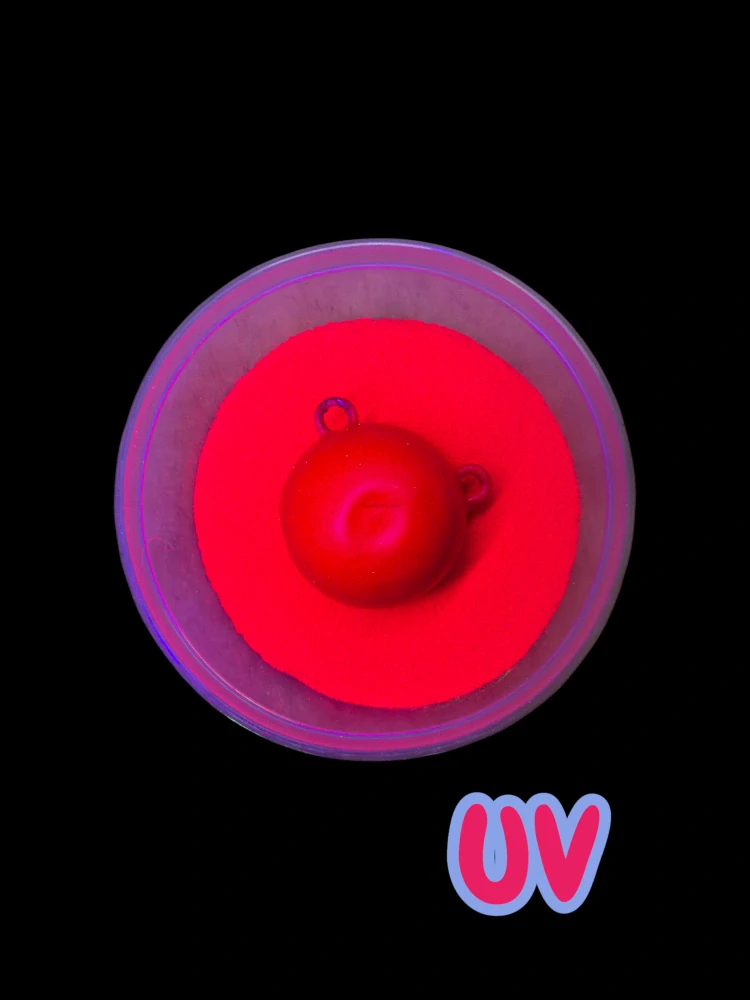 RyvaLures POWDER-FUSE: Neon UV Red Brillant Matrix 500g