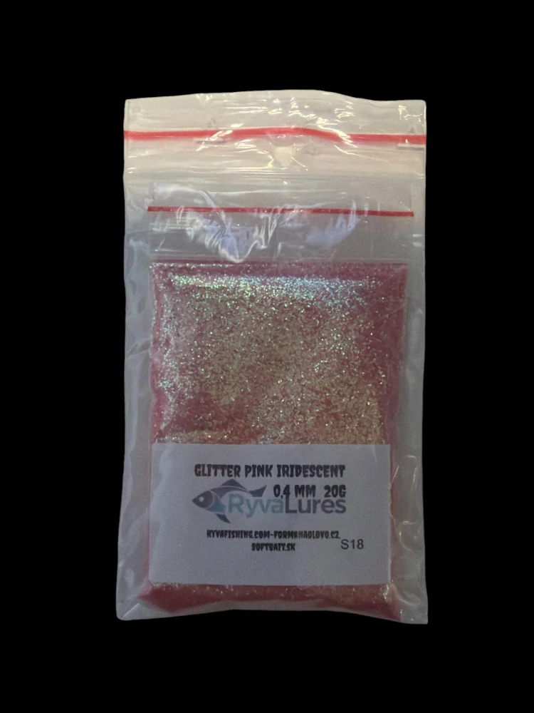 RyvaLures Glitter Pink Iridescent 0,4mm 20g