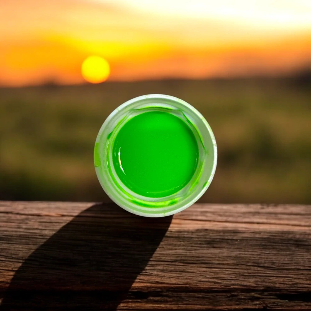 RYVALURES LIQUID PLASTIC COLOR FLUORESCENT CITRUS GREEN 30ML.