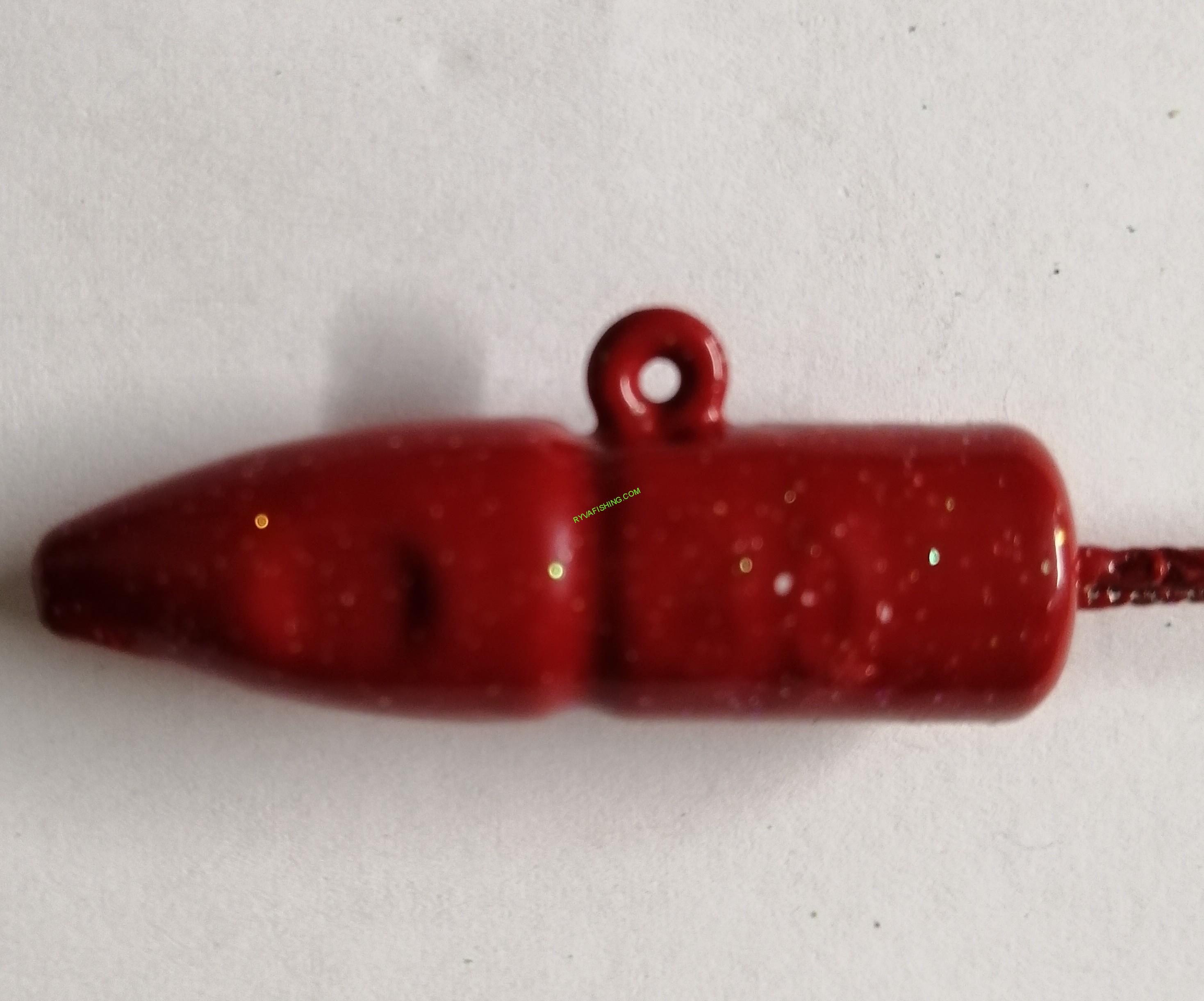RYVALURES-GUMOVÁ BARVA NA JIGOVÉ HLAVY UV RED GLITTER 80G