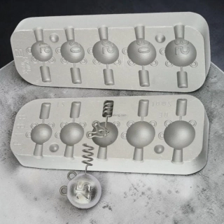 Forma na olovo pružinkové hlavy 20g, 25g, 30g, 35g