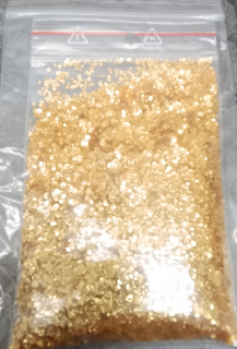 RYVALURES-GLITER UV GOLD 1,0MM-10G