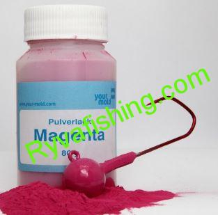 PRÁŠKKOVÁ BARVA NA OLOVO PURPUROVÁ MAGENTA 80G
