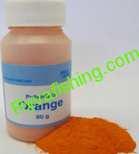 PRÁŠKOVÁ BARVA NA OLOVO ORANŽOVÁ 80G