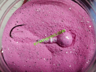 GUMOVÁ BARVA NA ZÁTĚŽE PINK S GLITREM 