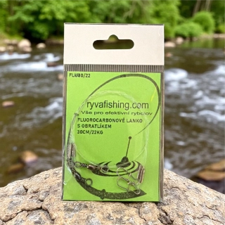 RYVAFISHING-FLUOROKARBONOVÉ LANKO 2KS 0,60-30CM -VLASTNÍ VÝROBA 