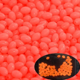 FLUO GUMOVÝ STOPER OVÁL FLUO ORANGE 6X8-50KS 