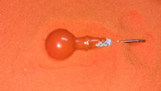 GUMOVÁ BARVA NA JIGOVÉ HLAVIČKY ORANGE