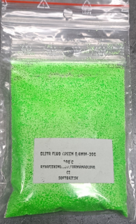 RYVALURES-GLITTER DO GUMOVÝCH NÁSTRAH UV GREEN 20G-0,4MM