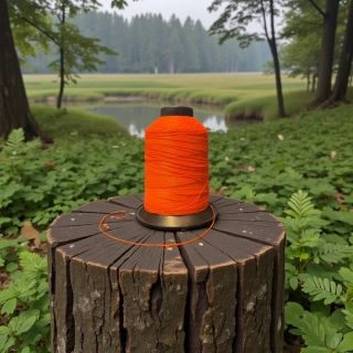 VÁZACÍ NIT NA OČKA -NYLON 50M SPOOL - FLUO ORANGE 