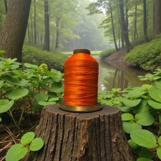 VÁZACÍ NIT NA OČKA -NYLON 50M SPOOL DK ORANGE C
