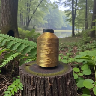 VÁZACÍ NIT NA OČKA -NYLON 50M SPOOL DARK KHAKI C 