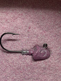GUMOVÁ BARVA NA JIGOVÉ HLAVIČKY YS 3V1 PINK SILVER HOLOGRAFIC 80G