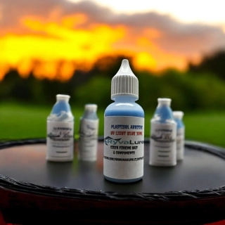 RYVALURES-PLASTISOL COLOR FLUO UV LIGHT BLUE 30ML.