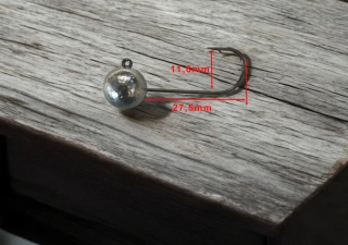 RYVALURES-JIGOVÁ HLAVA KOULE FINJIG 8G-1/0