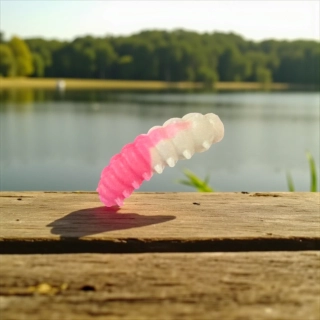 RYVALURES-WORM BUBBLE GUM-WHITE HADRÁK - 10KS