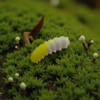 RYVALURES-WORM WHITE - FLUO YELLOW HADRÁK - 10KS