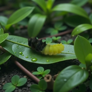 RYVALURES-WORM LEMON-BLACK HADRÁK - 10KS