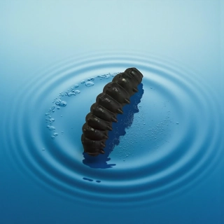 RYVALURES-WORM GRAY-BLACK HADRÁK - 10KS