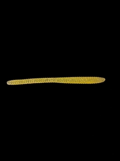 RYVALURES - TROUT WORM 2,8" (7cm) GOLDFL+MICRO GLITER FLUO YELLOW 20KS
