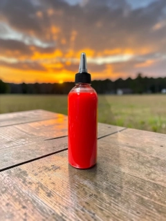 RYVALURES PLASTISOL COLOR NEON UV RED 200ML.