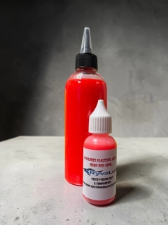 RYVALURES PLASTISOL COLOR NEON UV RED 30ML.