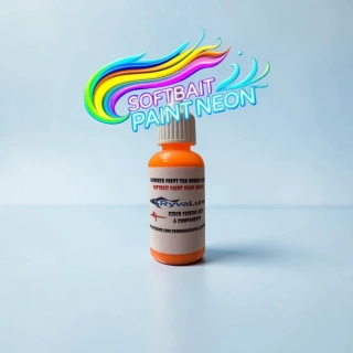 RYVALURES-SOFTBAIT PAINT NEON ORANGE 30ML.