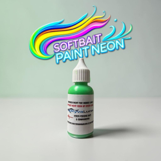 RYVALURES-SOFTBAIT PAINT NEON GREEN 30ML.