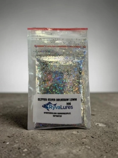 RYVALURES-GLITTER SILVER HOLOGRAM 1,0MM-20G
