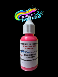 RYVALURES-SOFTBAIT PAINT NEON UV PINK 30ML.