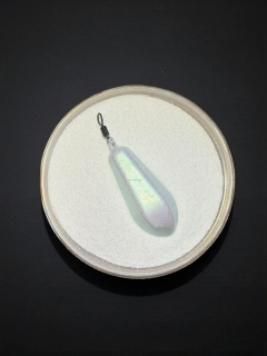 Gumová barva na jigové hlavičky 3v1 – Pearl Iridescent Green
