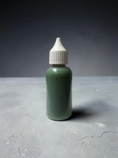 RyvaLures tekutá barva do plastisolu - Motor Oil Green-Yellow 30ml