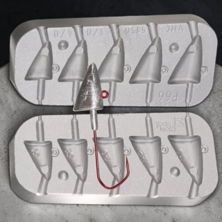 Odlévací jigová forma na hlavy (20g, 25g, 30g, 40g)